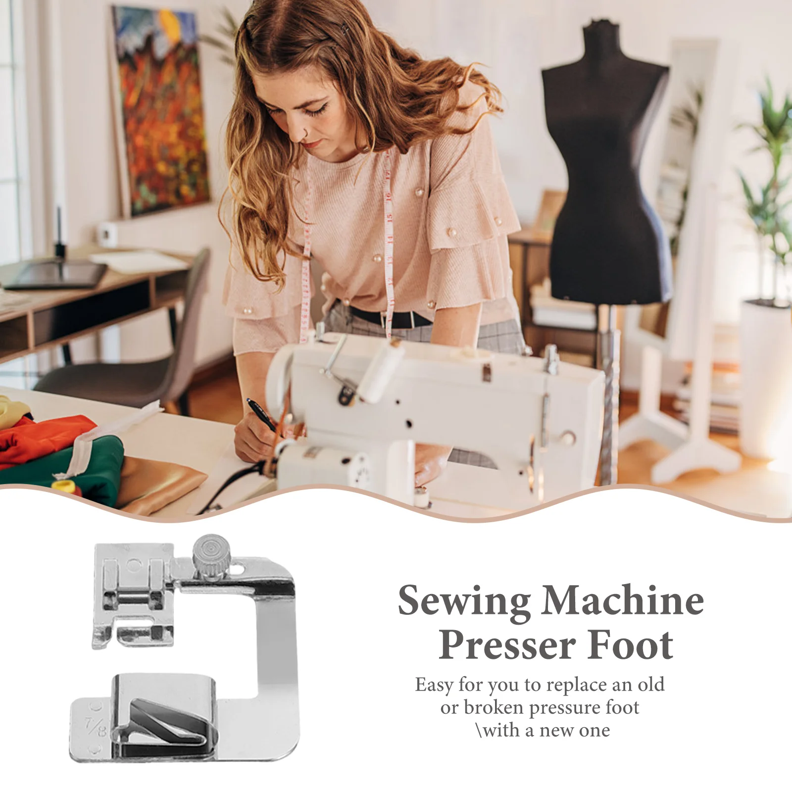 

7Pcs Sewing Machine Presser Feet Set Multifunctional Household Electric Accessories 4 6 8 8 Binding Edging Industrial Machines