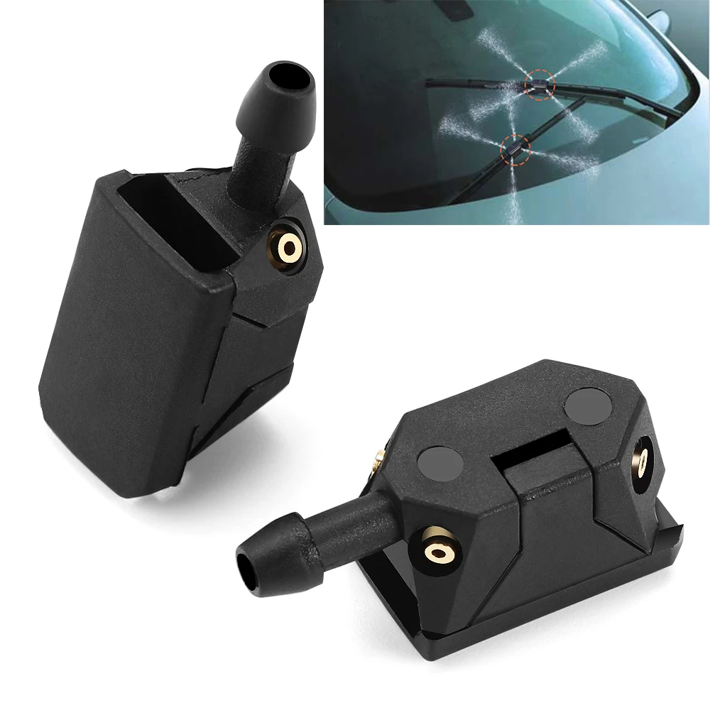 2Pcs Car Windscreen Washer Wiper Nozzles 4 Way Upgrade for Audi A1 A2 A3 A4 A5 A6 A7 A8 Q2 Q3 Q5 Q7 S3 S4 S5 S6 S7 S8 TT TTS RS3