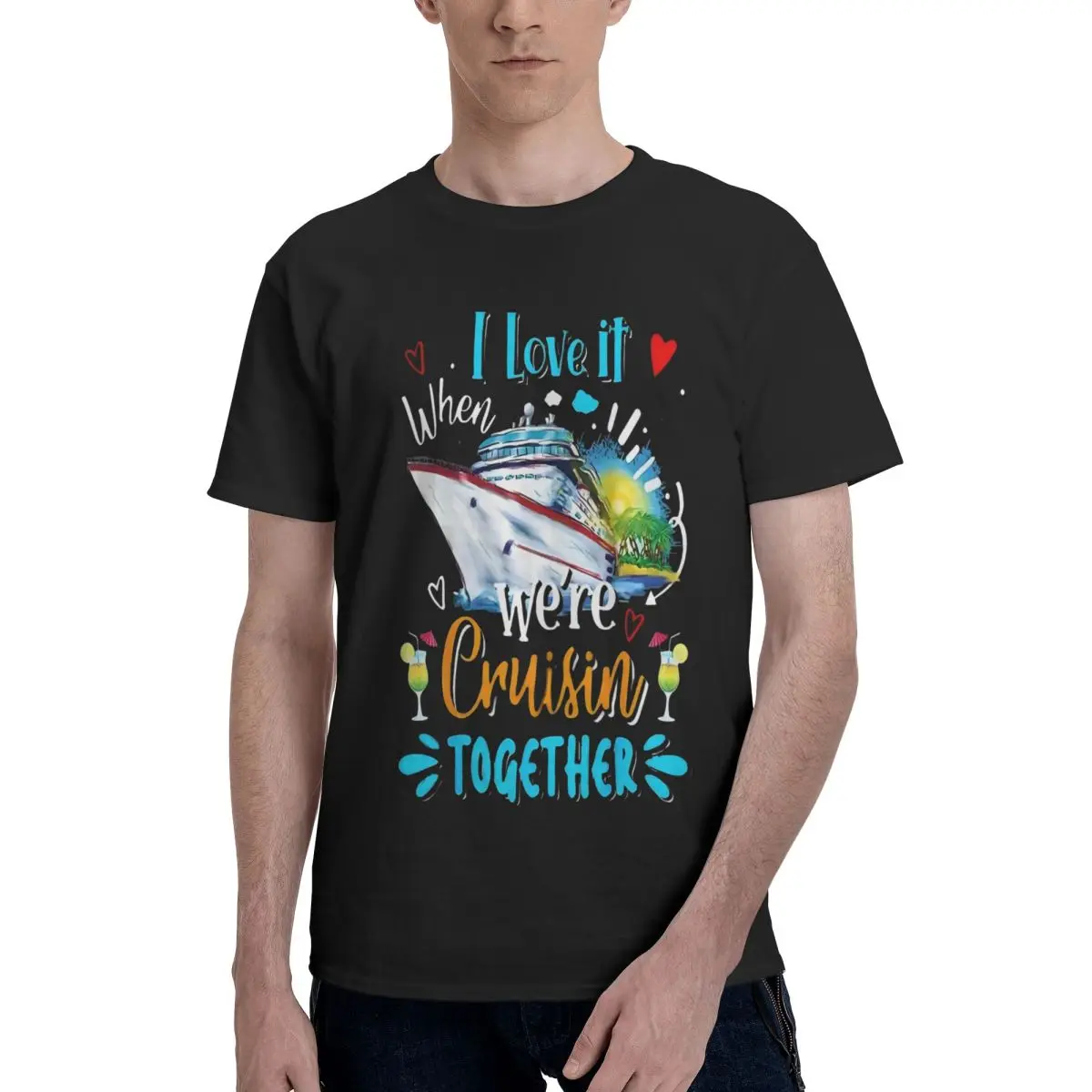Campaign Cruise Sunset Together Top tee Title Funny Graphic High grade Home USA Size
