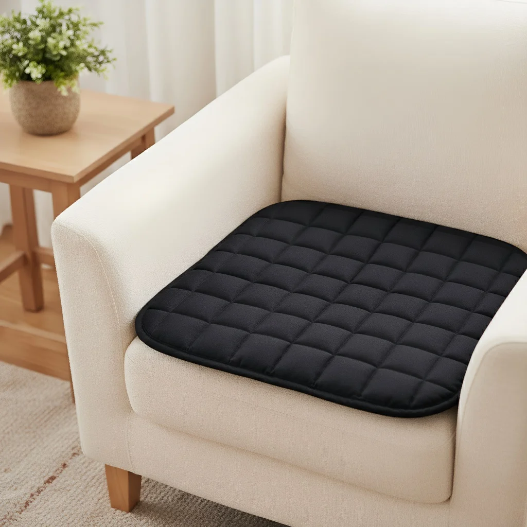 

Multi-Color Quilted Car Seat Cushion Comfortable Padded Car Seat Pad with Storage Pocket Universal Fit Car Seat Cover Decoration