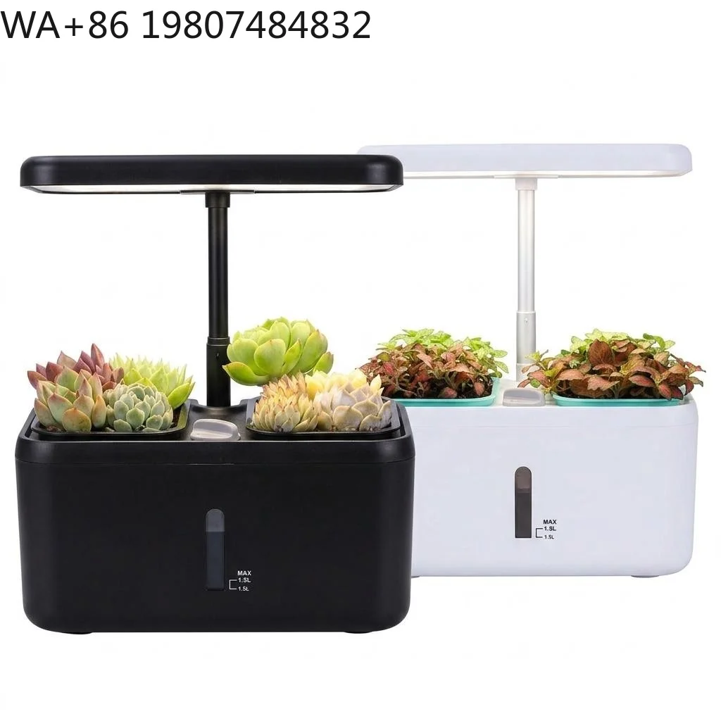Complete Customizable Hydroponic Grow Kit Full Spectrum Timing LED Light Auto Water Circulation Soilless Planting Gear For