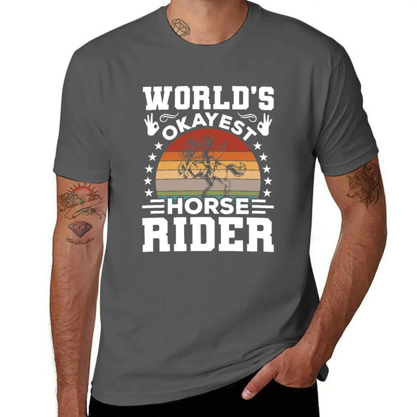 Camiseta del mejor jinete del mundo, regalo divertido para amantes de los caballos y la equitación, camiseta de regalo ecuestre