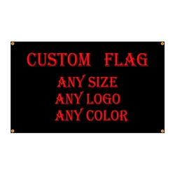 Bandiera stampata personalizzata Copertura per albero in poliestere Occhielli in ottone Qualsiasi design Decorazione per banner pubblicitario per interni ed esterni Sport per feste