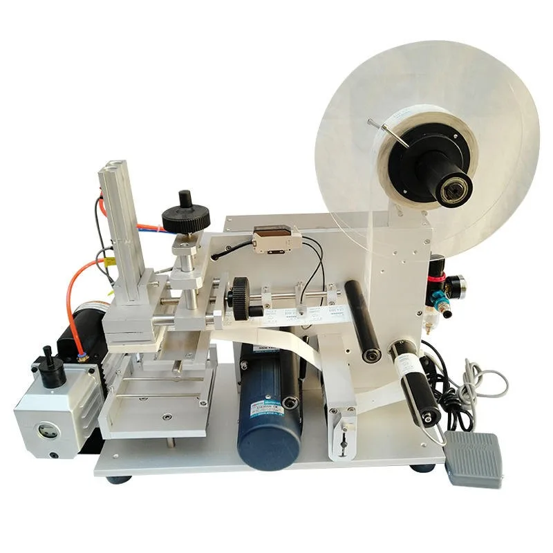 

Automatic Flat Square Bottles Self-adhesive Labeling Machine Adhesive Transparent Sticker Labeling Machine