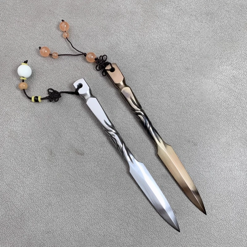 

Металлический чайный нож Puer, китайский винтажный резец ручной работы из нержавеющей стали для церемонии зеленого чая, Подарочный, Чино