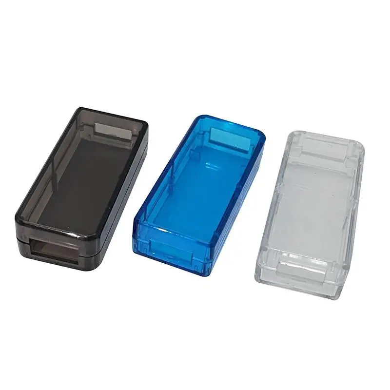 53*24*14mm ABS Box Transparent USB Charger Project Case Plastic Junction Enclosure Housing For Adapter Connector