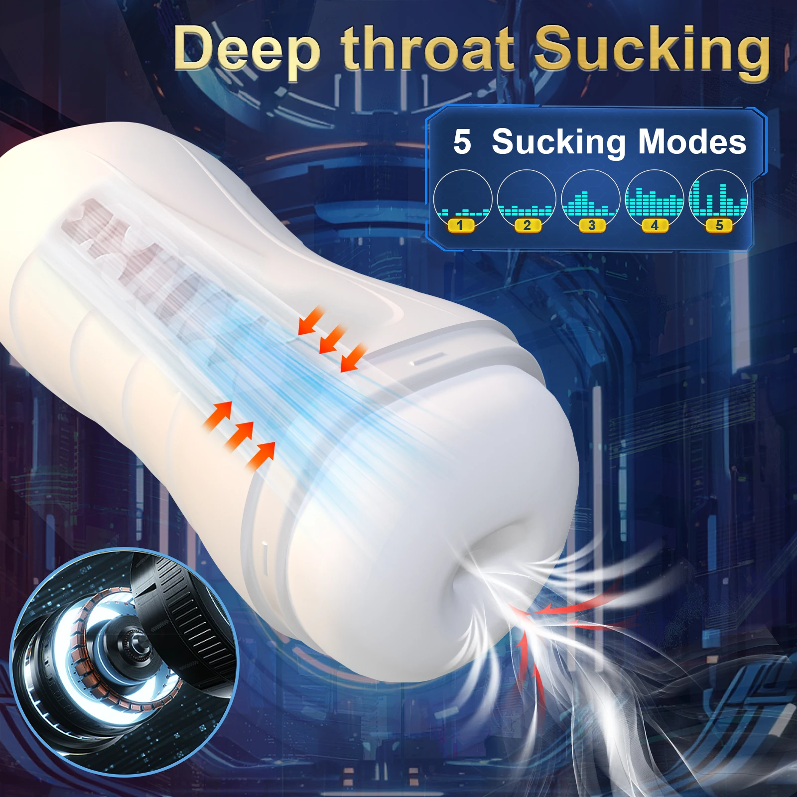 Automatic Sucking Male Masturbation Cup 10 Modes Silicone Vagina Real Pussy Blowjob Machine Penis Stimulation Sex Toys For Man