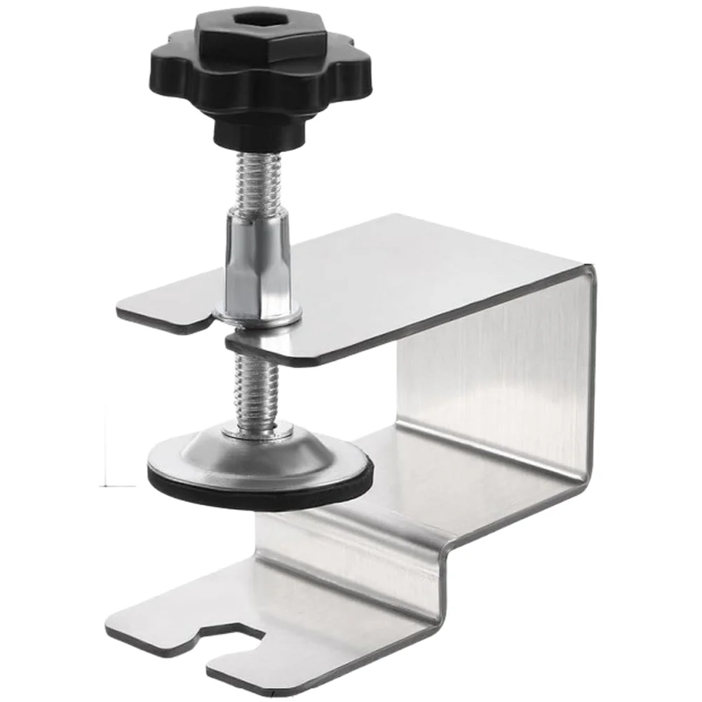 Non-Slip Stainless Steel Drawer Panel Installation Holder U Shape Bow Type Anti Slip Heavy Duty Installation Mounting Clamps