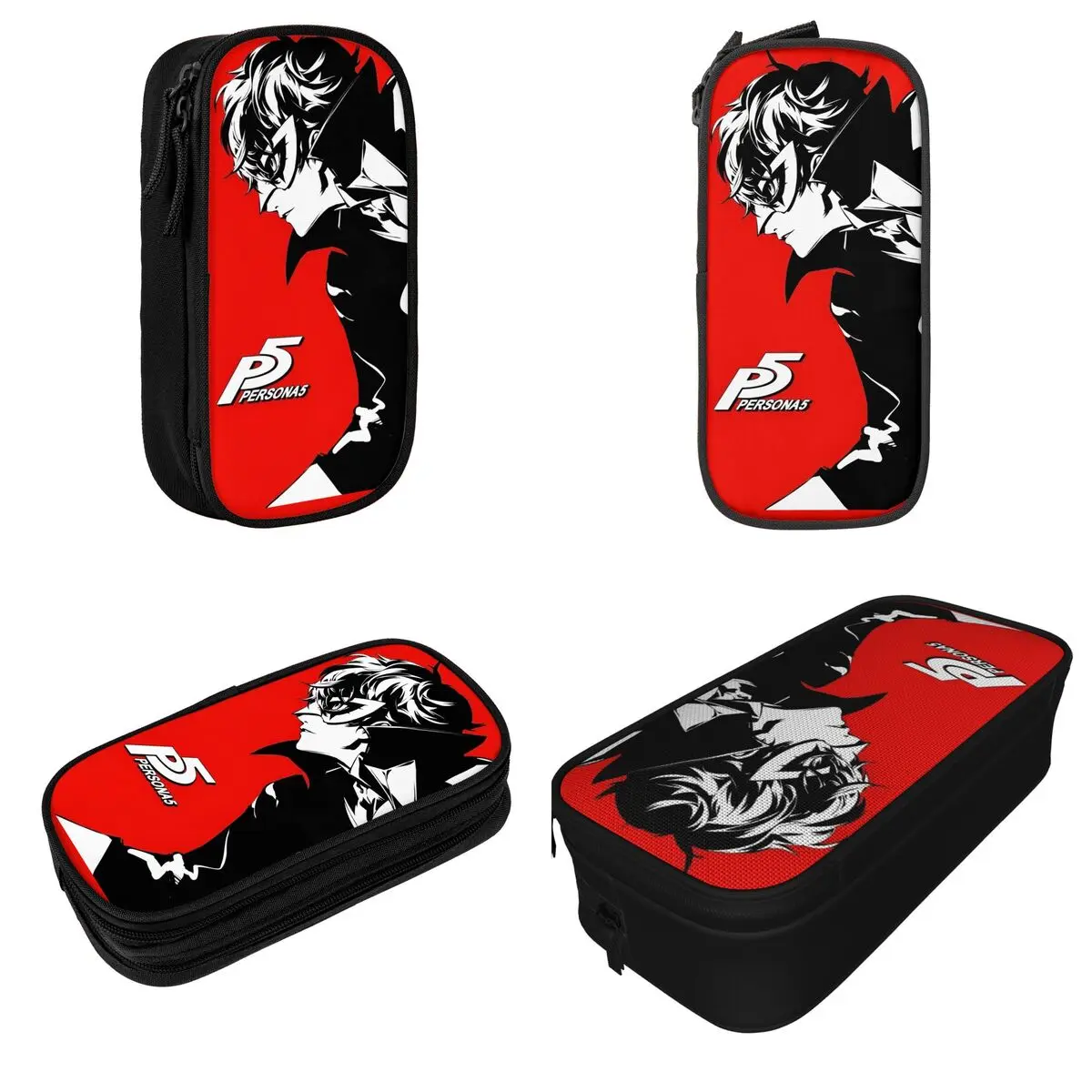 Personas Joker Pencil Case P5 Games Pen Bag Student Large Storage School Supplies Gift Pencil Box