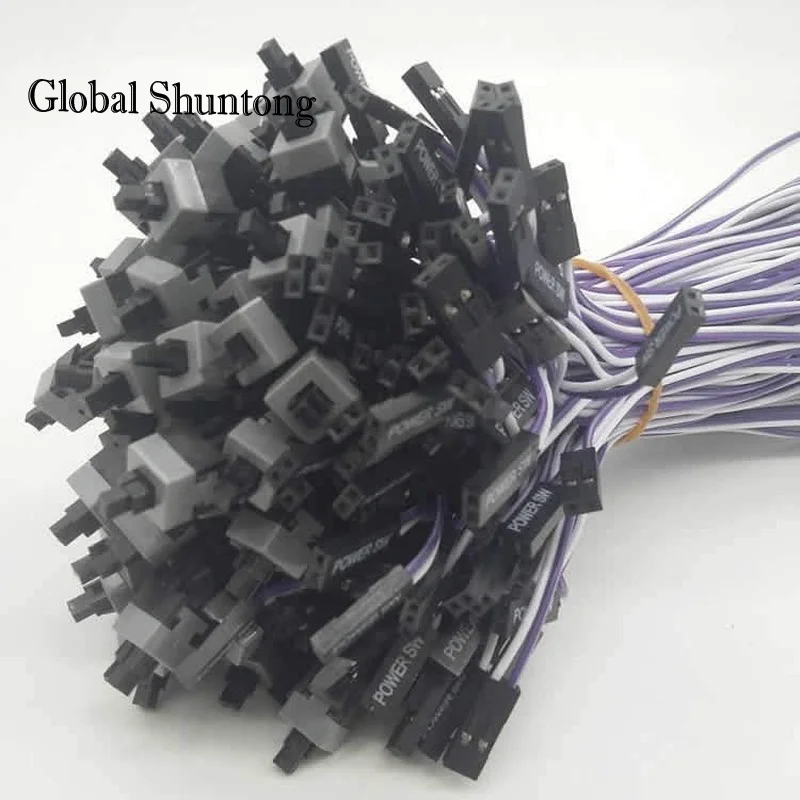 Reset Switch PC Power Supply I/O  Motherboard Cable and Button Switch Replace a Broken Power Switch /Cable on Desktop and PC20pc