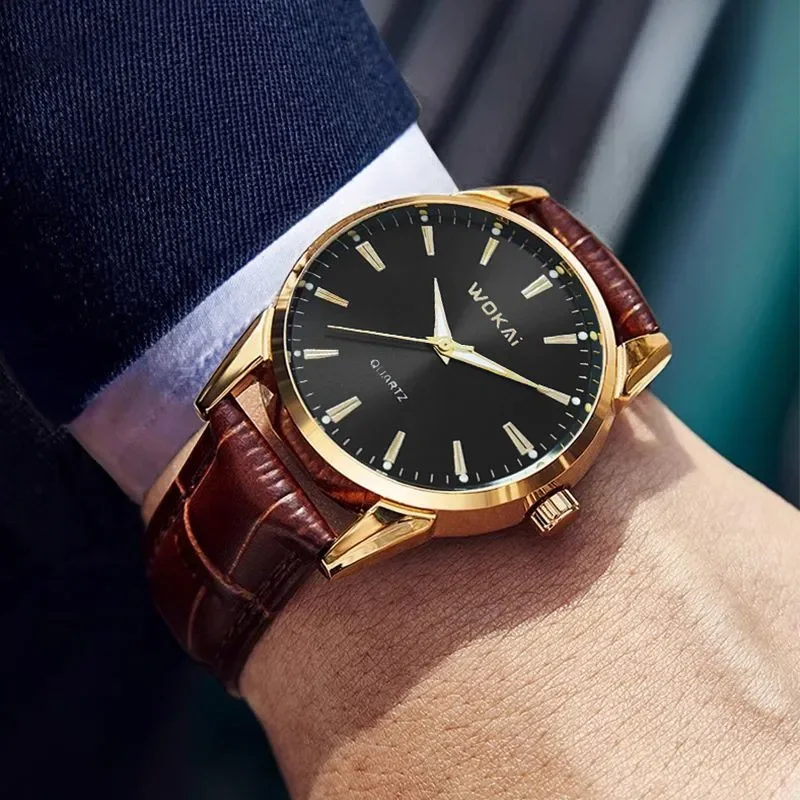 Reloj de pulsera para hombre de marca superior, nuevo reloj de negocios de lujo resistente al agua para hombre, reloj de cuarzo, relojes de cuero para hombre, reloj guapo