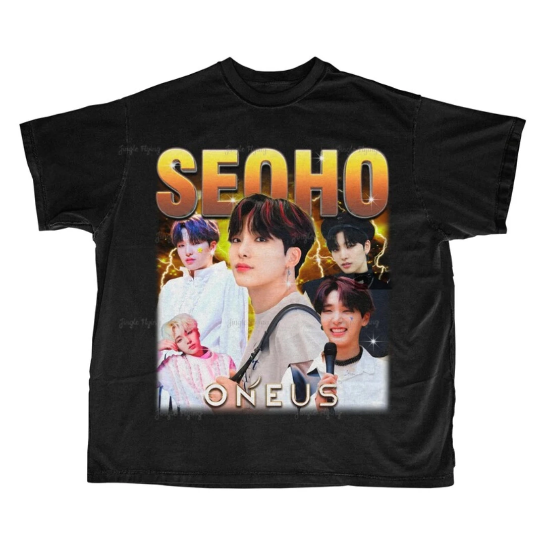 Ретро рубашка-ботинок Oneus Seoho в стиле 90-х Kpop Merch подарок для нее или ему
