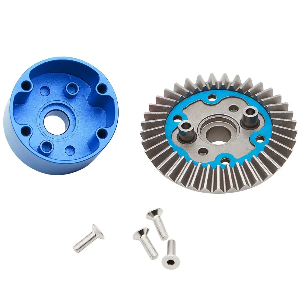 GLOBACT Metal Steel Bevel Gear Differential Case for 1/10 ARRMA SENTON Granite KRATON VORTEKS Outcast Big Rock