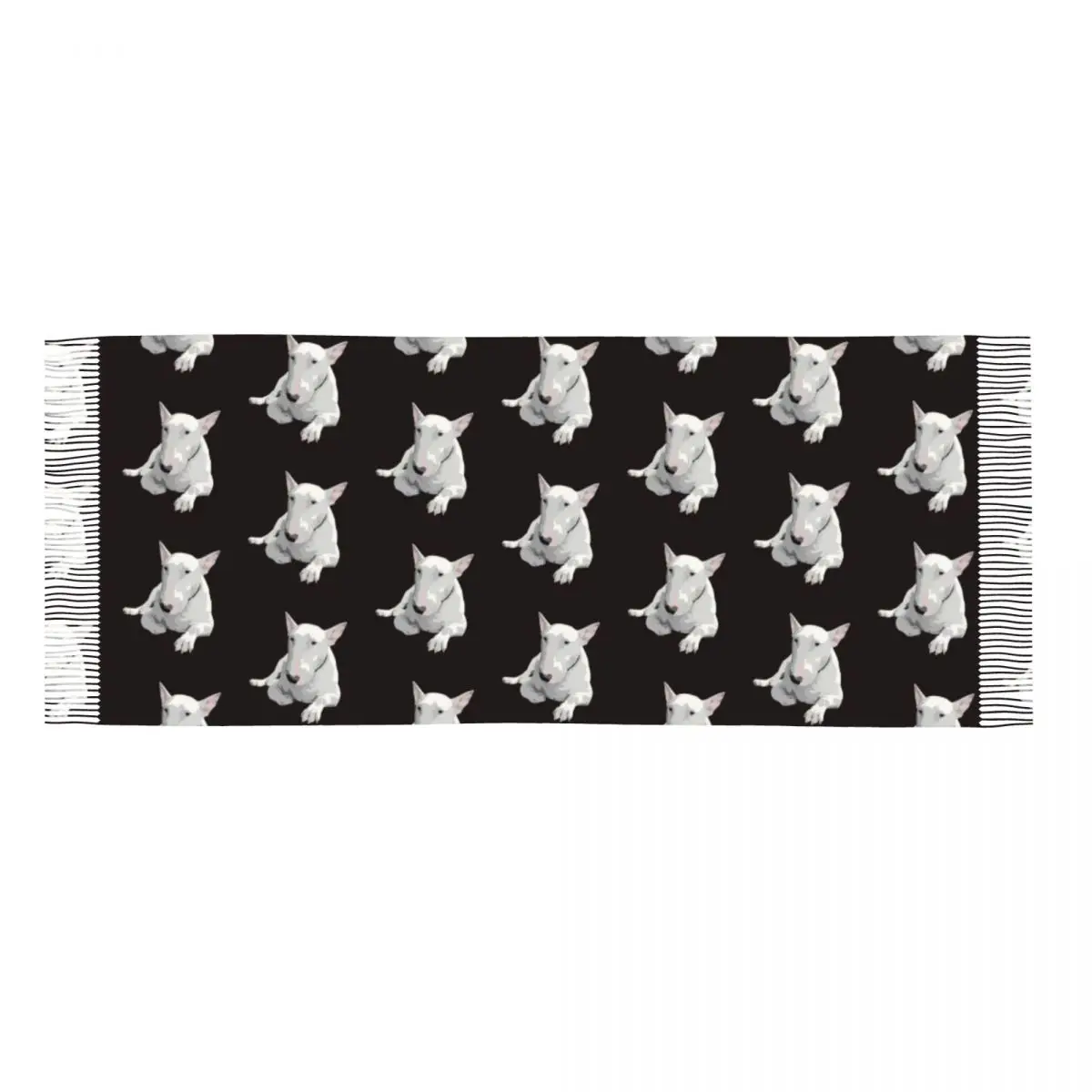 Dames grand anglais Bull Terrier chien foulards femmes hiver automne doux chaud gland châle enveloppes Animal écharpe pour animaux de compagnie