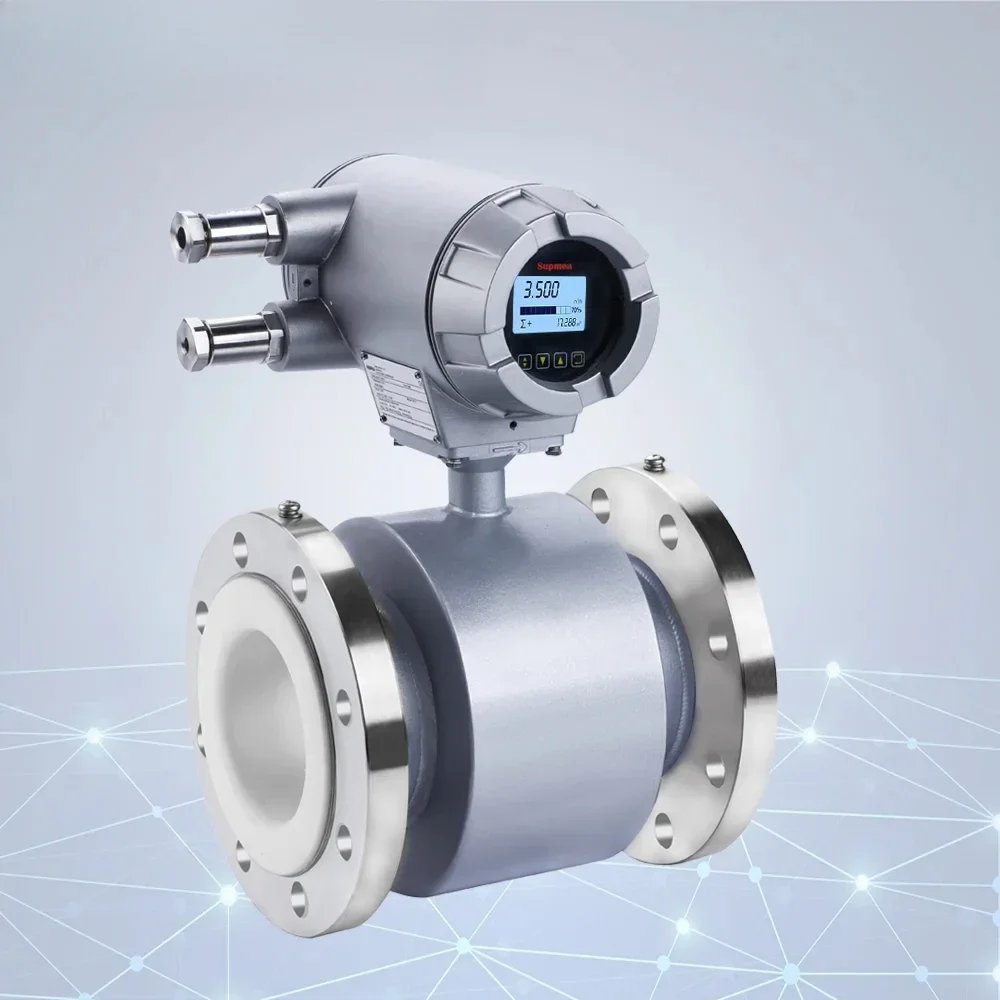 Electromagnetic Flowmeter Slurry Converter Sewage Treatment Magnetic Flow Meter for Conductive Liquid
