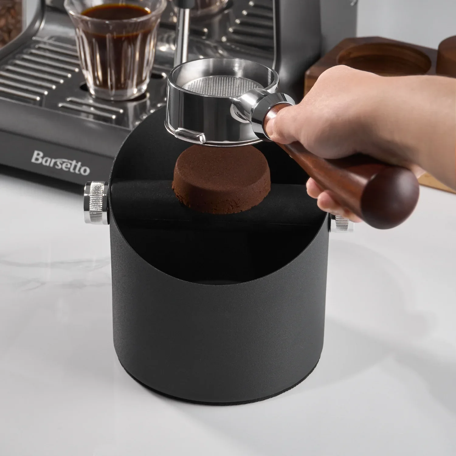 Italian Coffee Grounds Bucket Home Espresso Machine Special Coffee Knock Bucket Bar Coffee Grounds Storage Box Barista Tool