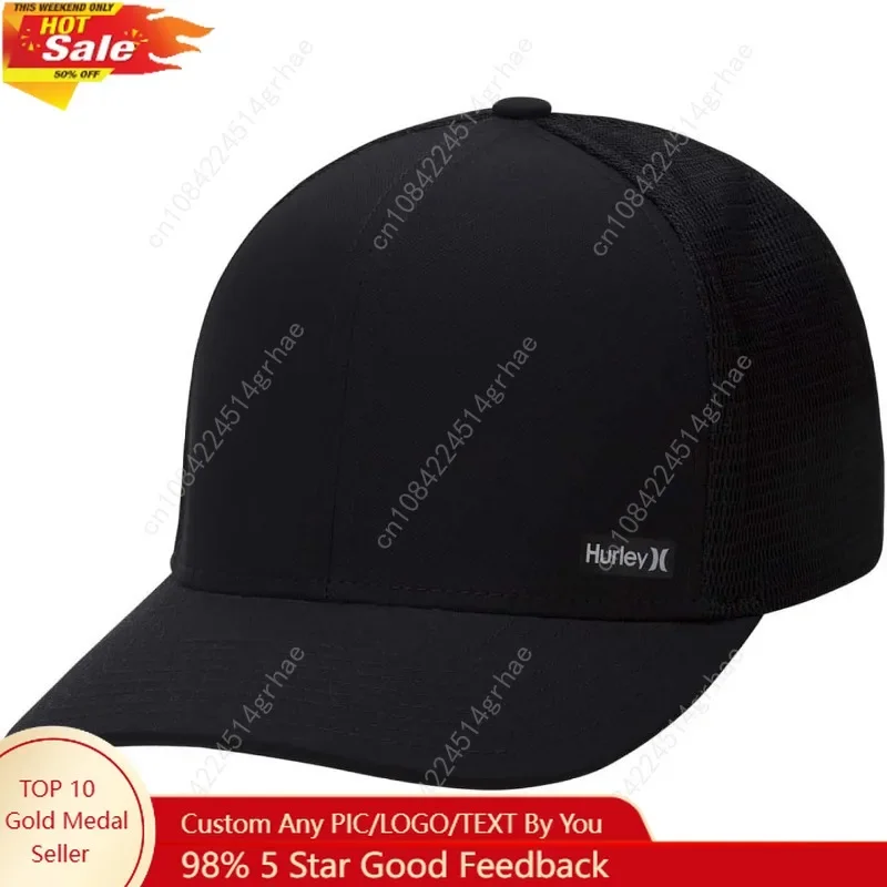 

Hurley Men's Caps - H2O-Dri League Baseball Caps for Men with Snapback Closure - Classic Mens Trucker Hats (S-XL)