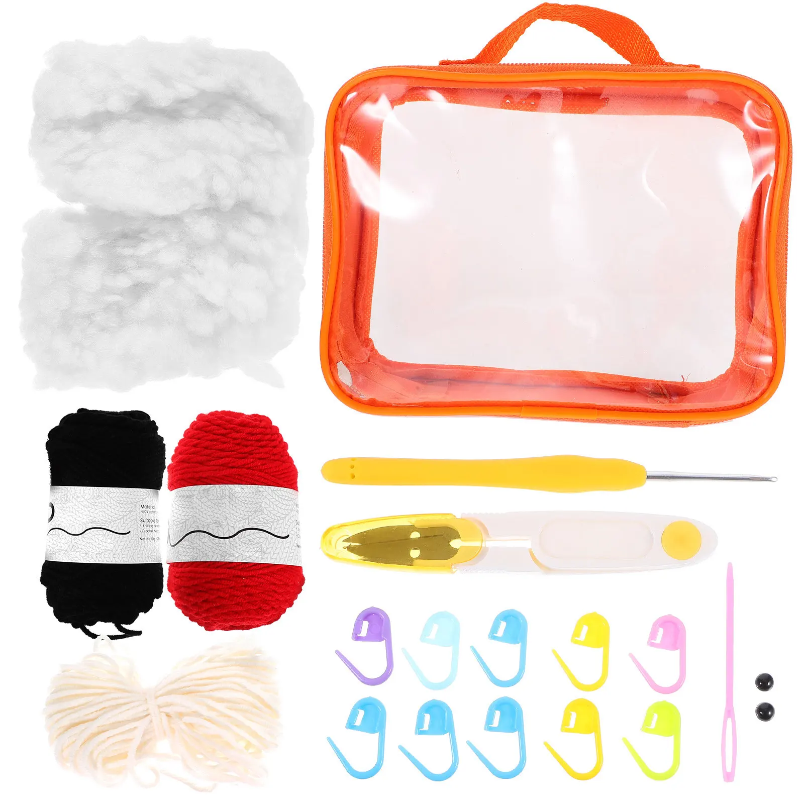 1Set Crochet Kit DIY Beetle Craft for Beginners Parent Child Interactive Handmade Materials Gift Decoration DIY Crochet Kit