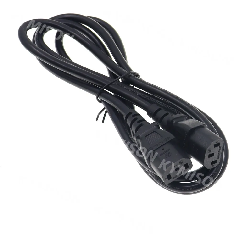 IEC 60320 C13 female to C13 female Power Adapter Extension Cable AC Lead Cord, 3G1.0mm, 10A 250V AC, 0.5m/1m/1.8m