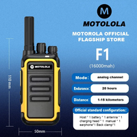 MOTOLOLA F1 Walkie Talkie  Portable Two-Way Radio UHF Transceiver Set Walkie-talkies Radio Walkie Talkie Long Range COD