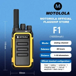 MOTOLOLA-Walkie Talkie portátil, F1, rádio em dois sentidos, UHF Transceiver Set, Long Range, COD