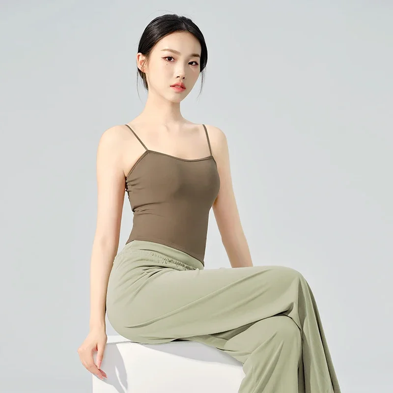 大人のバレエキャミソール下着伸縮性ダンストップス女性用クラシック体操練習着