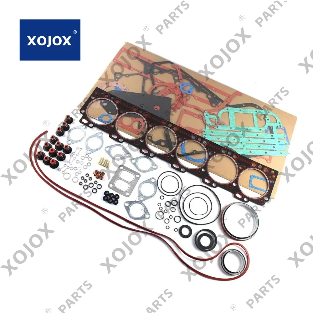 

XOJOX Overhaul Gasket Kit for Komatsu PC300-7, PC360-7, PC300-8 & PC350-8 Excavators | For Cummins 6C 8.3L C8.3 Engine | High-Pe