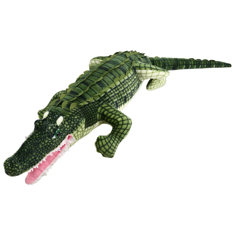 MACH-100Cm Bantal Kreatif Kawaii Buaya Simulasi Buaya Kehidupan Nyata untuk Hadiah Anak-anak