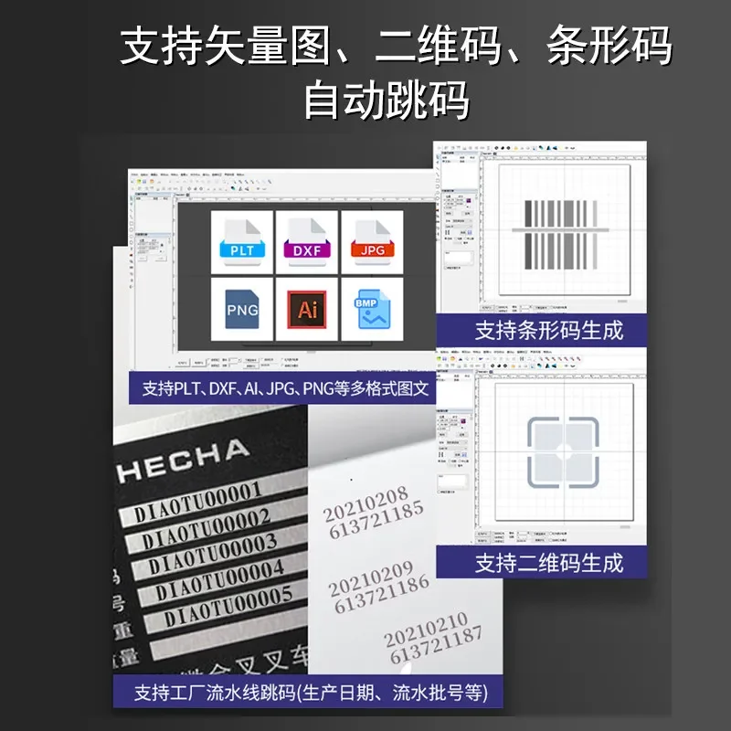 for Laser Marking Machine Fiber Engraver Coding Device Metal Nameplate Handheld Tabletop UV CO2 Engraving Equipment