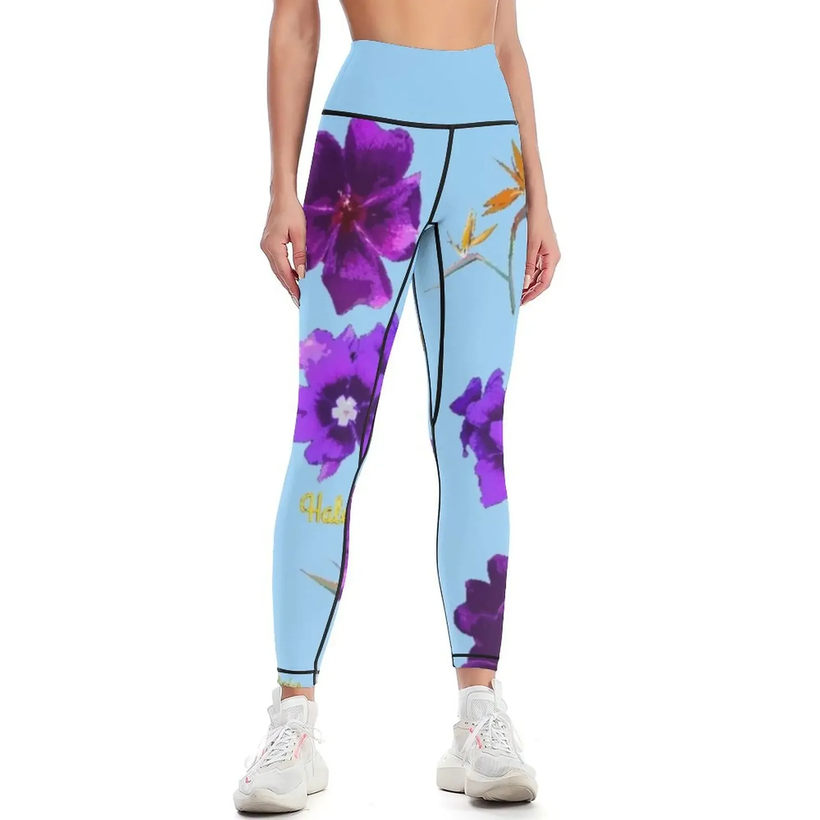 

Ku'u Home Series: Hale'iwa Boat Harbor Leggings Fitness clothing workout shorts Women sportwear Women's fitness Womens Leggings