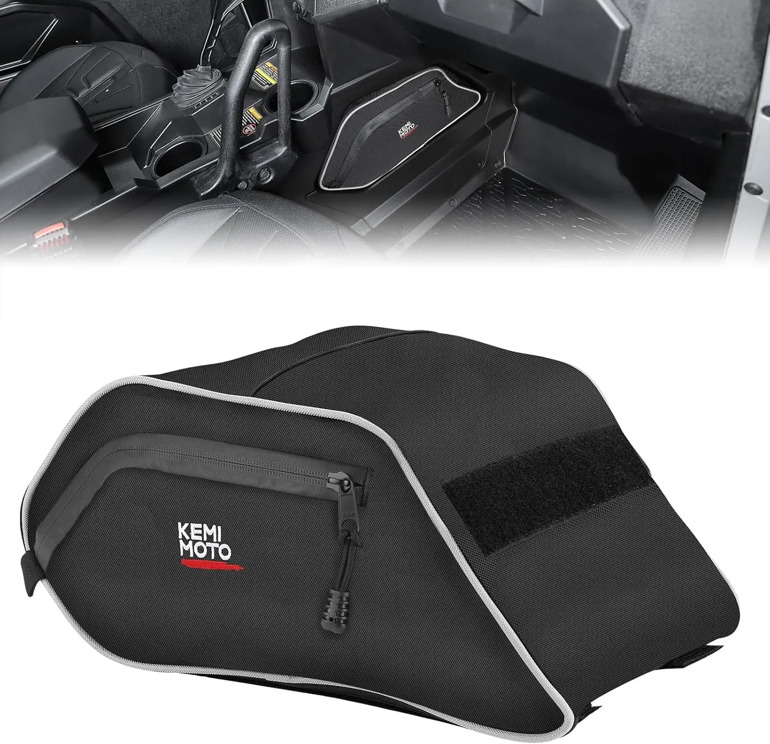 Bolsa de armazenamento para console UTV compatível com modelos Polaris General 1000/4 e XP 1000 de 2016 a 2025