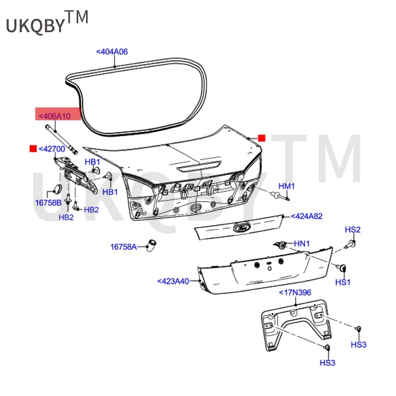 Applicable to Fo rd Vi ct or y tailgate strut 7S71F406A10AF