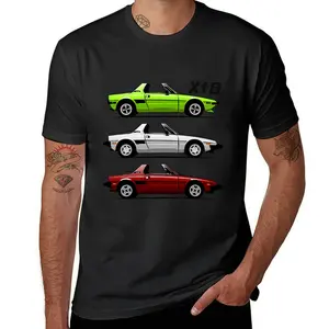 Fiat-X1/9 mit offenem Dach für Männer, koreanische Mode, Anime-T-Shirt, groß und hoch 11 Hauptverkaufshemd X1 - №10