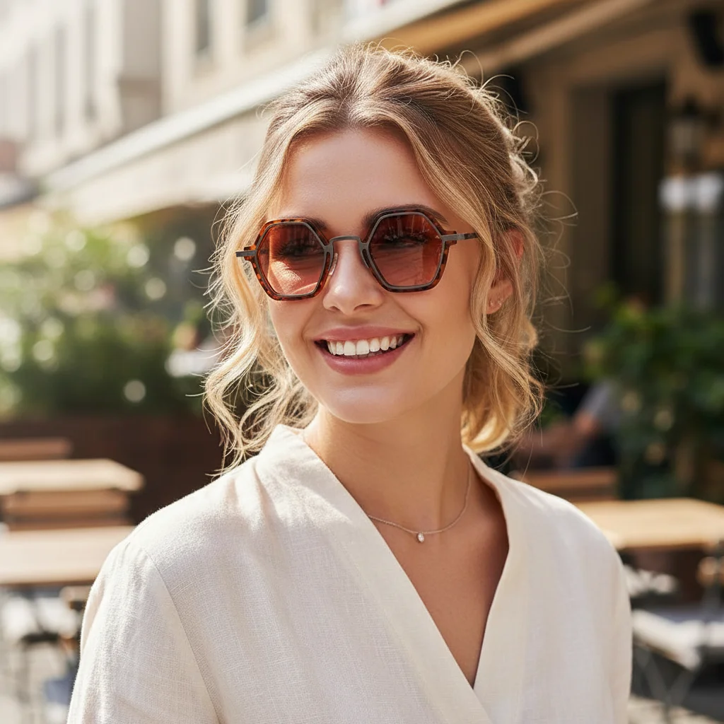 

Retro Hip Hop Small Polygonal Sunglasses UV400 Protection Unisex Metal Frame Sun Glasses Y2K Driving Eyewear for Women & Men