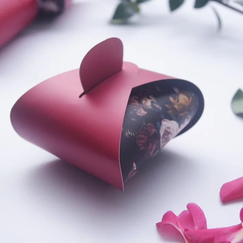 

Бордовая бумажная подарочная коробка для конфет, пакеты для торта с ручками, упаковка, сувениры для вечеринки для гостей, свадьба, детский душ, украшение на день рождения