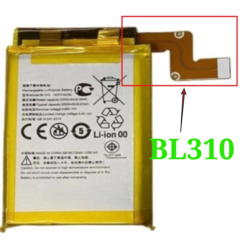 3.85V 2350mAh New BL310/BL312 Battery for Lenovo PRO L79031 L70081 Rescue Gaming Phone High Quality Rechargeable Battery