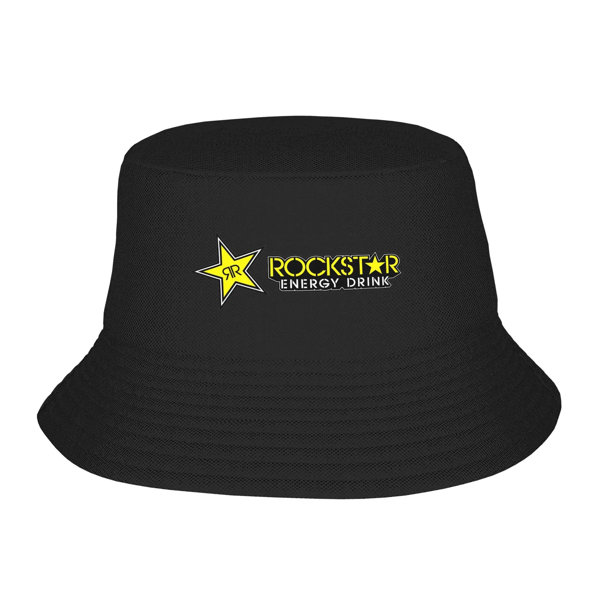 

Rockstar Energy Drink Bucket Hat Panama Bob Hats Outdoor Fashion Autumn For Summer Beach Fishing Unisex Fisherman Caps