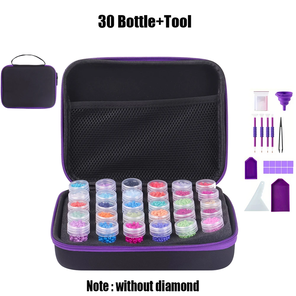 

Diamond Painting Tool Set Storage Bag Tool Box Hand Luggage Tool Set 30/60/120/180 Tools
