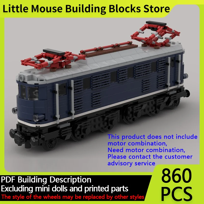 

City Car Model MOC Building Bricks E18/118 Dual Power Locomotive Modular Technology Gifts Holiday Assemble Children Toys Suit