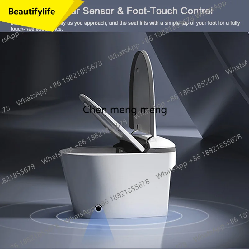 

M07 Smart Toilet Bidet with Heated Seat Automatic Lid Flush Remote Control Warm Air Dryer Nightlight Elongated Intelligent Toile
