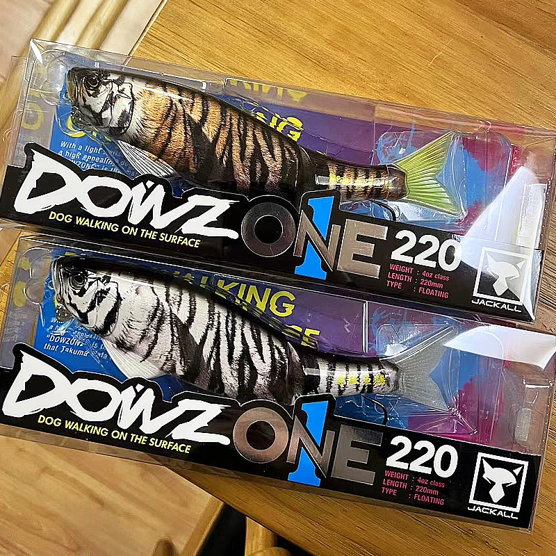 

JACKALL China Year of The Tiger Limited Lure Fake Bait DOWZ220ONE Large Swimming Bait White Tiger Yellow Tiger Bait