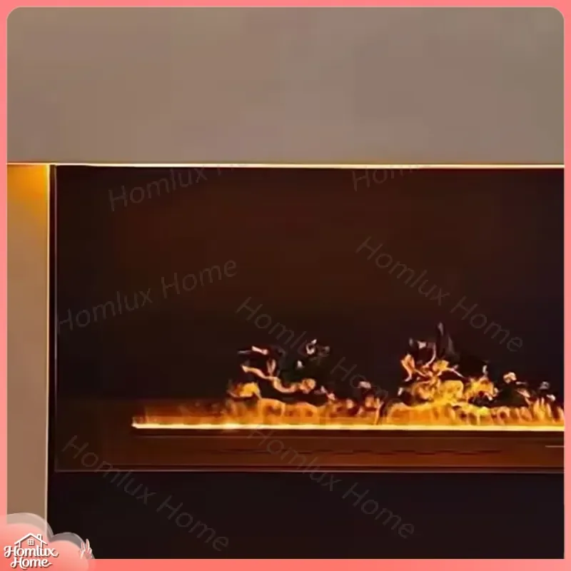 Hot Sale Wall Mounted Fireplace with LED Flame Effect Steam Humidifier WiFi Control Indoor Decorative Heating