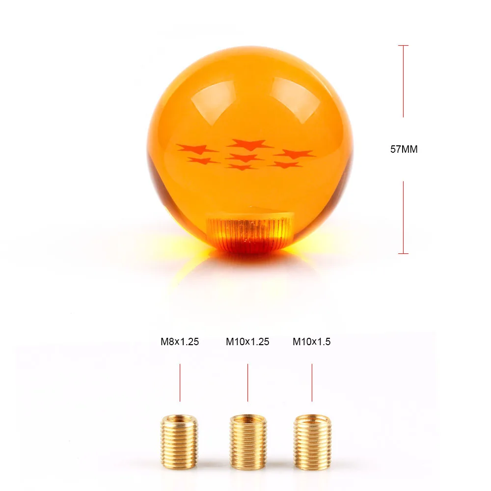 Anime Dragon Ball 1-7 STARS Shift Lever Head 1pcs Lever Change Knob Auto Shift Knob RARE Star Ball Z BALL Car Gear Shift Knob view 3