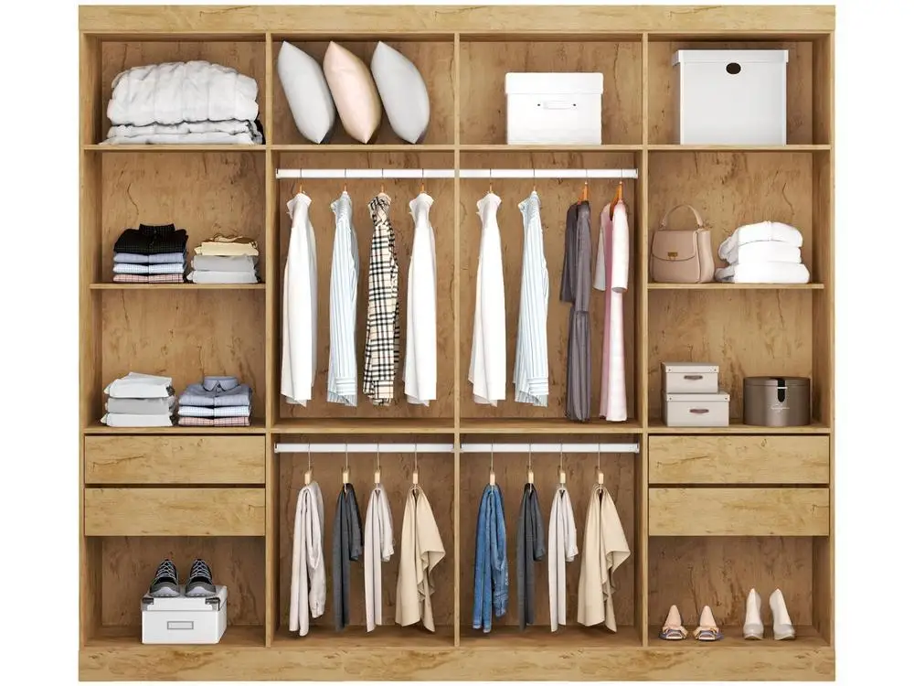 Wardrobe Couple 8 Doors 4 Drawers