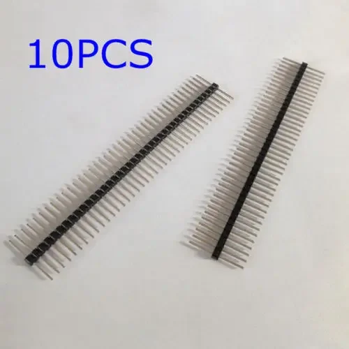 10pcs 1*40 40Pin 2.54mm Pitch Header Pin PCB Male Breakable Pin Header