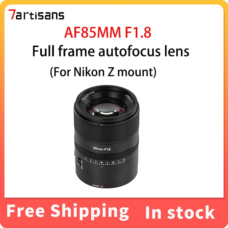 

7Artisans AF85MM F1.8 Full Frame Autofocus STM Large Aperture Lightweight Lens For Nikon Z Z7II Z6II Z5