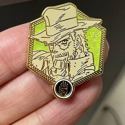 Jojos Bizarre Adventure Golden Wind Old Joseph Joestar Enamel Pin Brooch JJBA Anime Manga Fans Gorgeous Decor