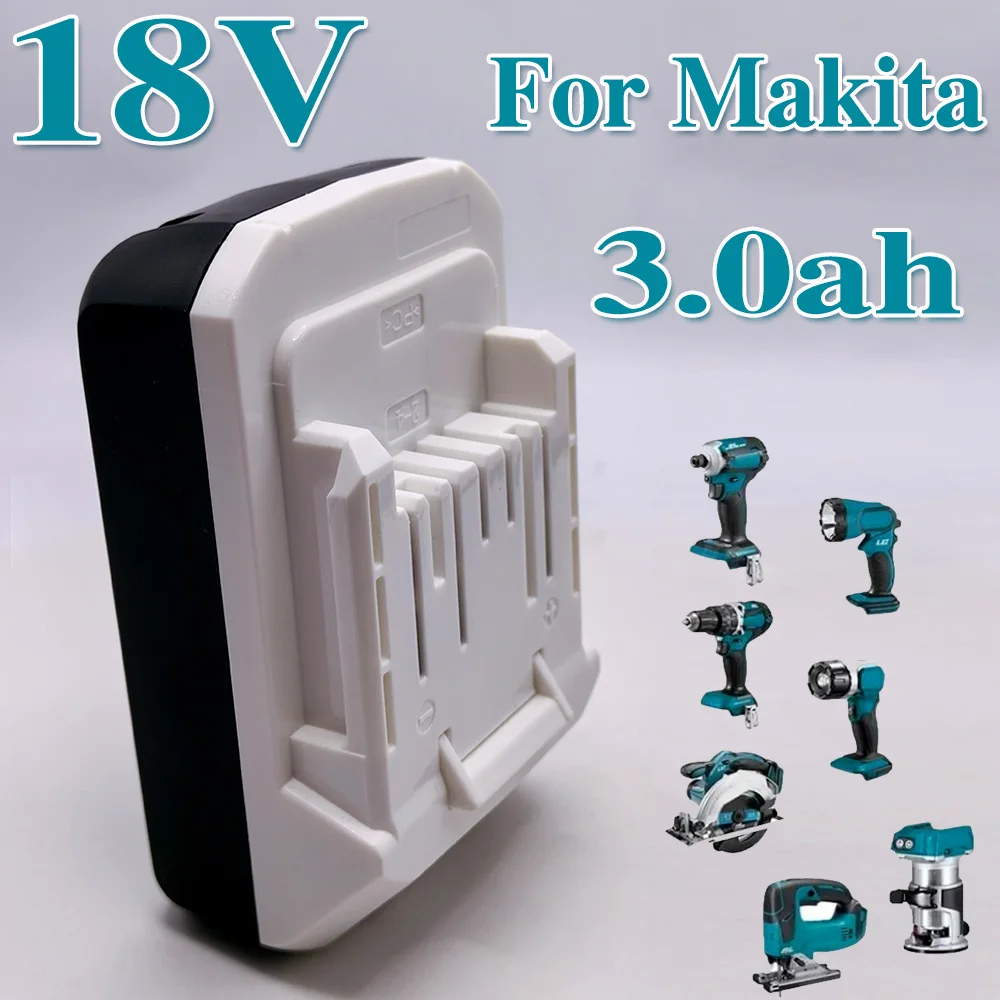 For Makita 3.0Ah BL1813G Li-ion 18V Power Tools Battery BL1811G BL1815G BL1820G BL1813G BL1811G 195608-4