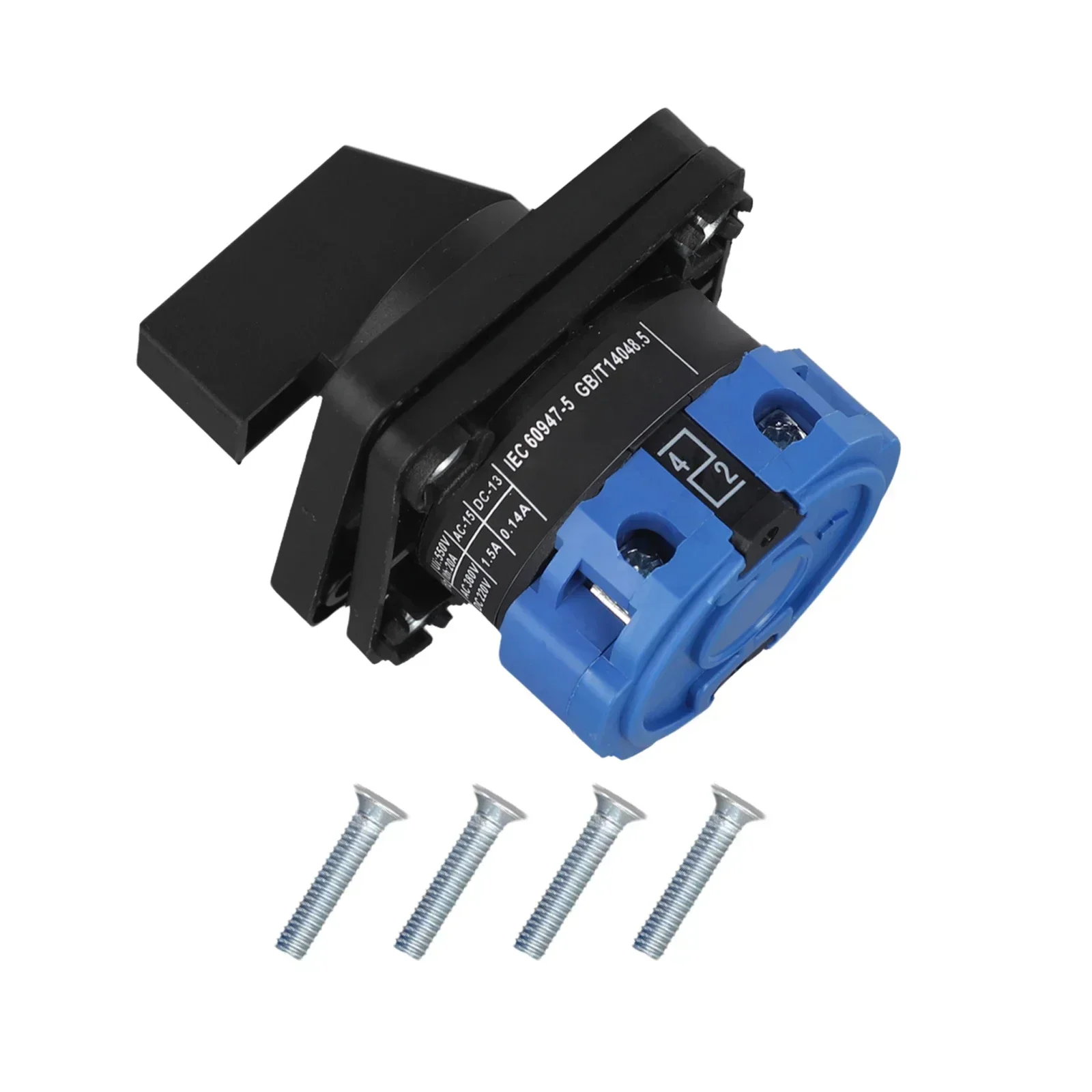 

1pc Changeover Switch Rotary Cam Switches 2 Positions 4 Terminals For LW26-20 Changeover Switch Electrical Equipment Supplies