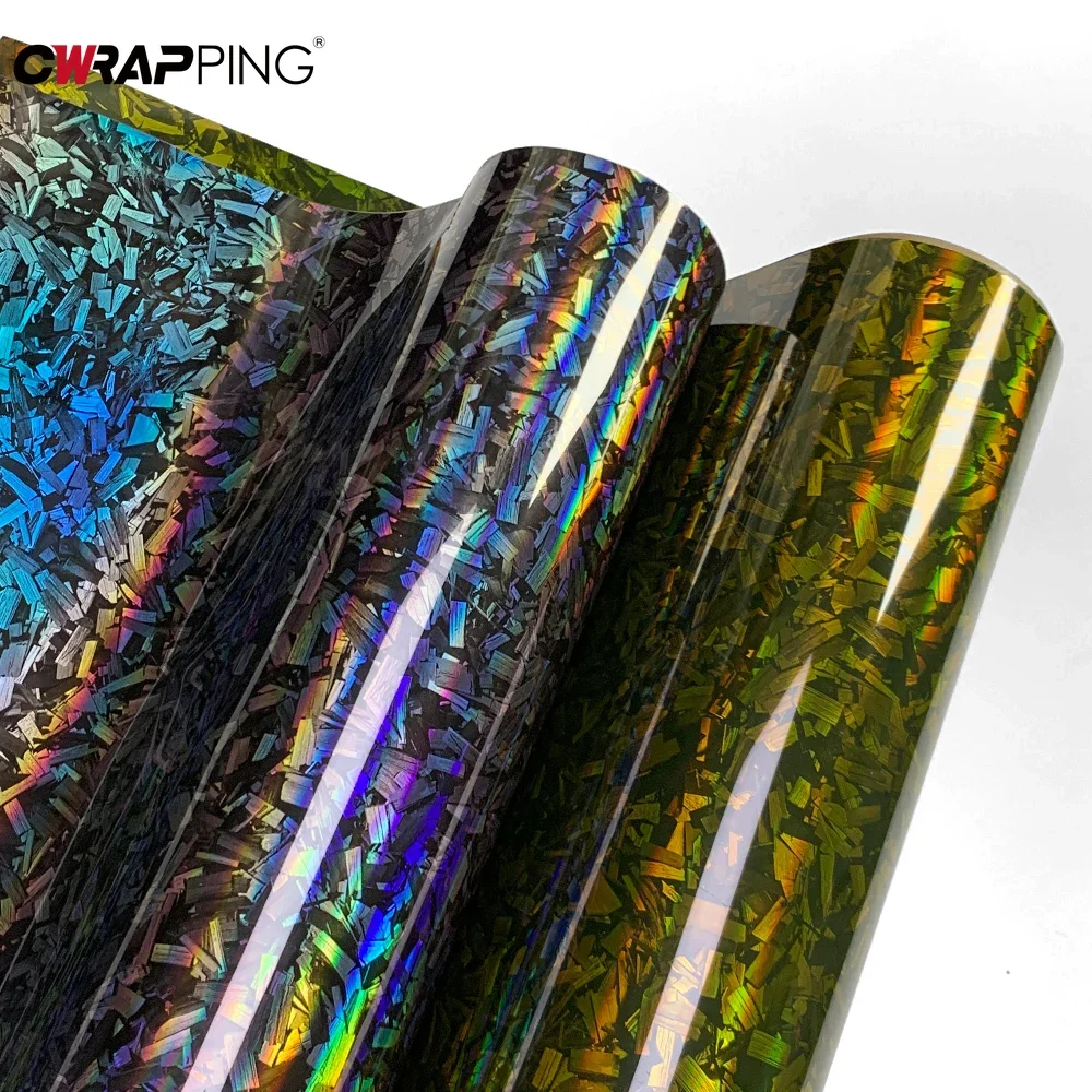 Car Sticker High Grade Forged Carbon Fibre Film Glossy Body Modification Sticker Motorcycle Body Sticker for Car Accessories